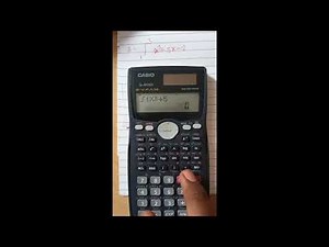 How to solve Integration by using scientific calculator fx 991 MS