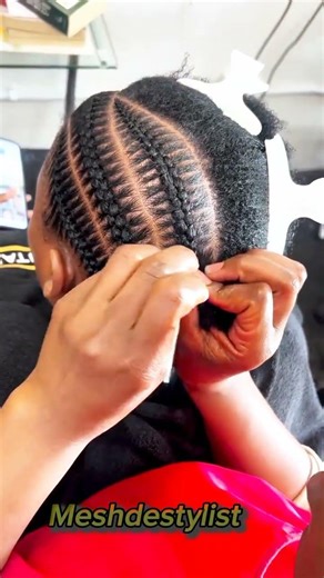 Trending Cornrow Weaving style #meshdestylist #cornrow #explore #fyp #foryou #weaving
