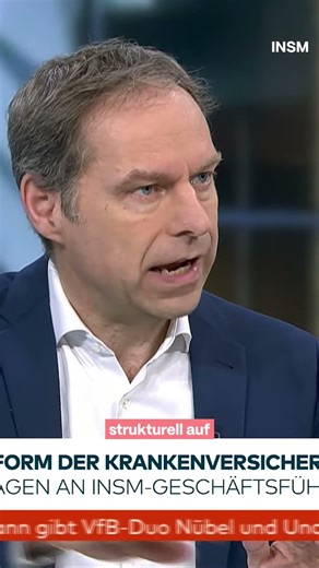 INSM head Alsleben on WELT TV regarding the health reform commission