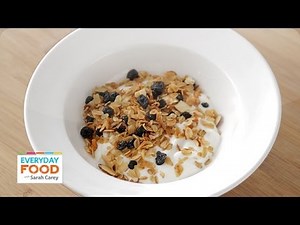 Homemade Granola with Dried Blueberries - Everyday Food with Sarah Carey