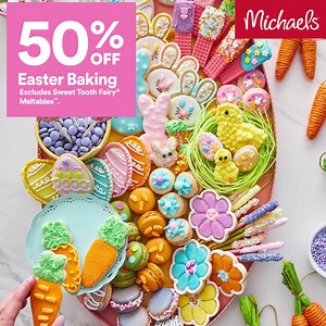 256K views · 193 reactions | We’re your one-hop shop for savings. Get 50% off Easter décor, baking, baskets and more. | Michaels Stores | Facebook
