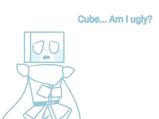 ［Just Shapes & Beats/jsab AU/cyan/cube/teal/cubic/草稿流］Cube…Am I ugly?