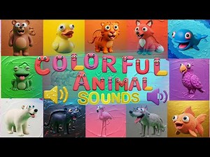 Colorful Animal Sounds Song! 🎨🐾 | Zoo Animals Sounds & Colors! | Growl, Quack, Roar!