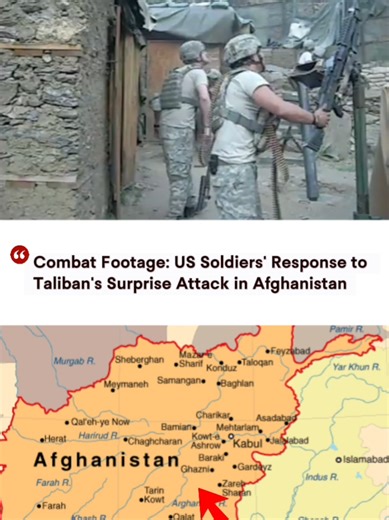 Combat Footage of US D Soldiers' Response to Taliban's Surprise Attack in Afghanistan 😳👌#militaryoperation #rawfootage #usmilitary #military #ussoldiers