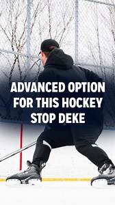 Advanced Option For This Hockey Stop Deke #stickhandling #skating #agility #coaching #hockeytraining | ITrain Hockey