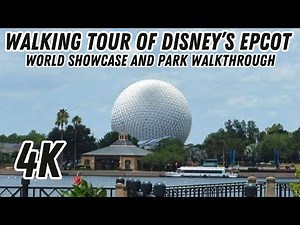 Epcot Park Walkingthrough with World Showcase 4K