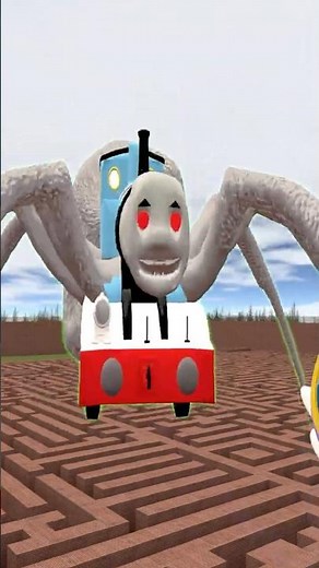 SMALL TO GIANT FAMILY THOMAS THE TANK ENGINE EP2 in BIG MAZE MAP #gmod #shorts