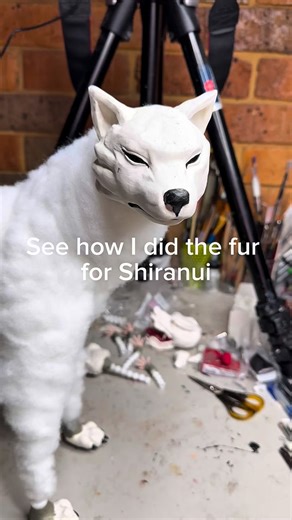 See how I did the fur for Shiranui from Okami. #okami #halloween #fauxtaxidermy #sculpture #creatorsearchinsights | Creatures of Nat
