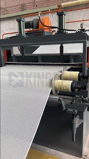 How To Product The Perforated Metal Sheet? KINGREAL Coil To Coil Perforation Line | Metal Punching