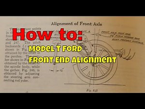 How to check alignment on car #modeltford #alignment #hotrod