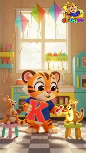 Learn Letter K | K for Kite, Kangaroo & Key | ABC Song | #preschoollearning #alphabetlearning