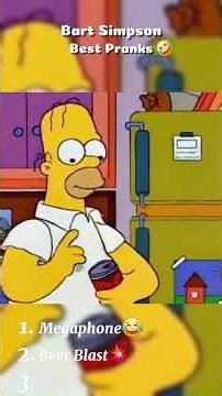 The Simpsons - Barts best pranks🤣 #shorts #foryou #thesimpsons