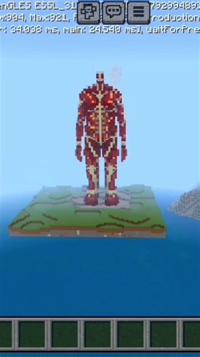 Colossal titan build in minecraft