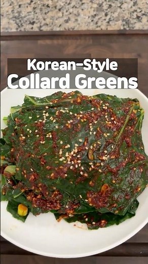 This Korean Collard Greens Side Dish Is So Light & Fresh