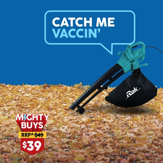 With dual blowing & vacuuming capability, your new ROK 2400w Blower Vac will never be caught slackin’. Pick up yours for just $39 at your local Mitre 10! https://www.mitre10.com.au/rok-2400w-blower-vacuum-150-89-50591-7434350 Sale ends 23.03.25, while stocks last. | Mitre 10