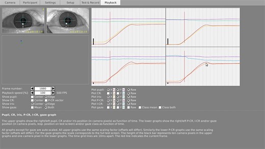 Screencast of iris-cr gaze estimation