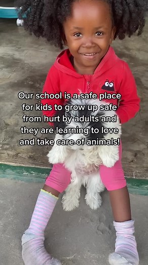 I love how the kids are leaning to love all animals!