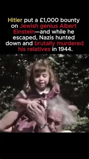 Hitler Put a £1,000 Bounty on Albert Einstein — His Family Paid the Price 😳 #Shorts #WW2