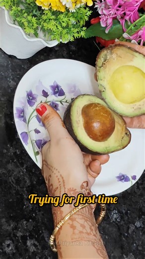 Trying Avocado🥑😏 For First Time ♥️True Review #youtubeshorts #avocado #review #shorts #viral #reels
