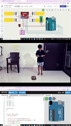 Robotics Car bluetooth control using Arduino#shorts#youtubeshorts#arduino