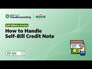 31 How to Handle Self-Bill Credit Note