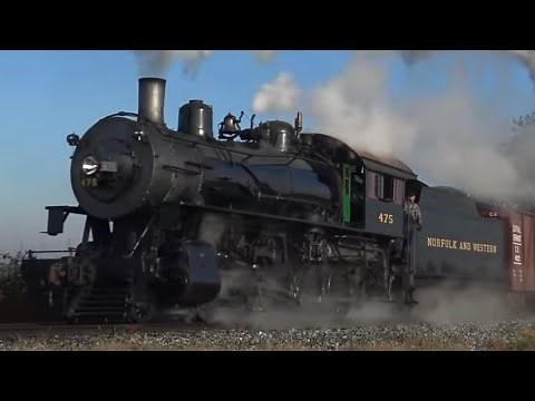 [4K] Norfolk & Western 475 - Freight Special on the Strasburg Rail Road