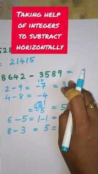 Horizontal subtraction made easy✏️Step-by-step clarity for quick calculations#MentalMaths#SchoolMath