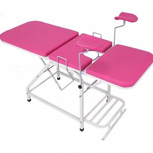[Hot Item] ISO Approved Factory OEM Accepted Ob-G13 Portable Medical Manual Epoxy Coating Gynecological Examination Table Hospital Obstetric Delivery Bed with Footstool