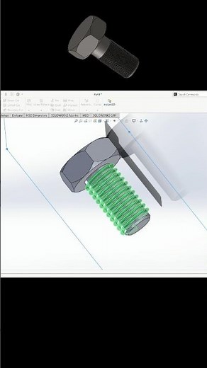 Thread in solidworks #design