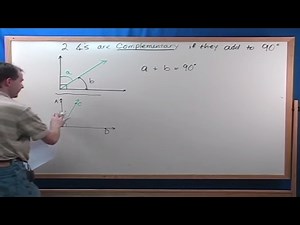 Lesson 3 - Complimentary And Supplementary Angles (Geometry Tutor)