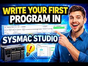 Write Your First Program in Sysmac Studio | Beginner PLC Tutorial | Omron PLC Programming
