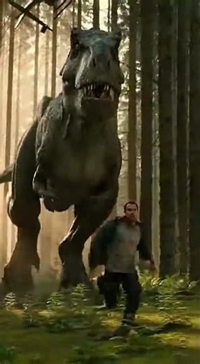 A Dinosaur Chase Under a Helicopter Shadow