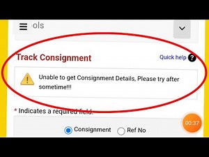 Speed Post Fix Unable to get consignment details please try after sometime problem solve
