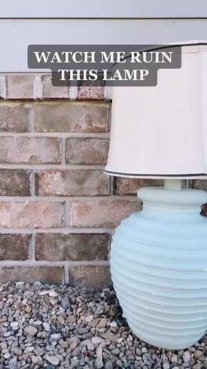 Thrifted this lamp for $5 and used the mud method to make it look like aged pottery! Do y’all want a tutorial!? Will you be trying this DIY! #thrifted #DIY #thriftfinds #thriftflip #beforeandafter #diyproject #diyhomedecor #diylamp #agedpottery #diyagedpottery #homedecor #lamp #budgetfriendly #interiordesign #budgetdiy #homeinspo #budgethomedecor #modernhome #livingroomdecor | Studioriuhome