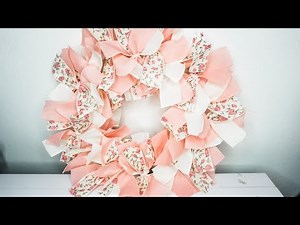 DIY: Floral Spring Ribbon Wreath || Quick and Easy