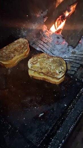 Smoked triple decker pepper jack cheese sandwich