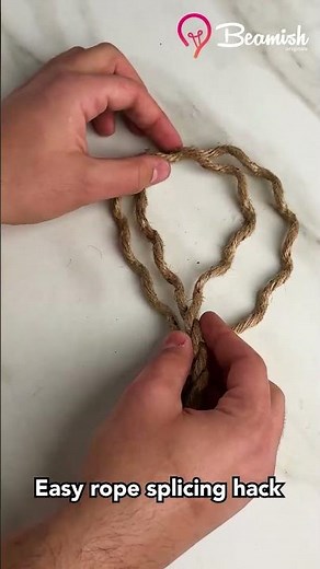 Easy rope splicing hack #simple #rope #splicing #trick