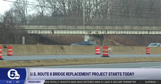 U.S. Route 6 bridge replacement project begins Monday
