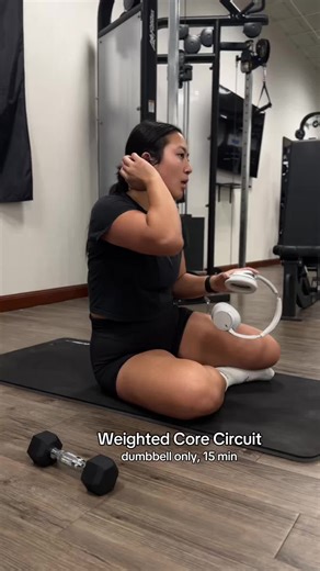 Dumbbell Core Circuit You Can Do Anywhere