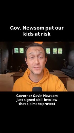 Joseph Gordon-Levitt on Instagram: "@gavinnewsom failed to stand up to Silicon Valley and put our kids in harm’s way."