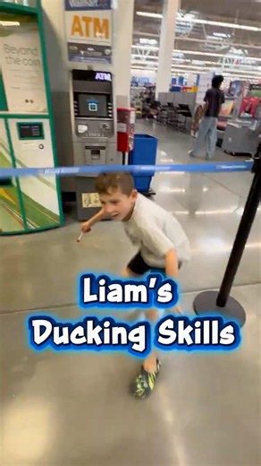 BEST Ducking Skills Ever?! 🦆😂 Liam Takes on the Walmart Challenge!