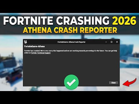 How To Fix Fortnite Crash on PC in 2026 | FortniteGame Athena Crash Reporter