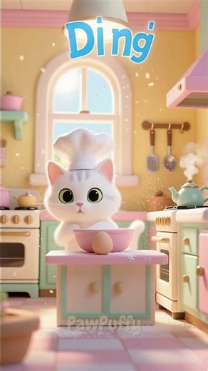 Chef Snow: The Tiny Mastercook #cat #animation #cartoon #funnycat #cutecat #catvideo #shorts #fyp