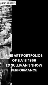 Lost Elvis photos from the 1956 performances on the Ed Sullivan show, presented in fine art portfolios. More details and a 10% discount on pre-publication prices at https://presleycollectibles.com/lost-elvis-presley-photos/ | Presley Collectibles