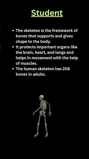 What is the Skeleton? – Simple Definition for Students #shorts #scienceshorts