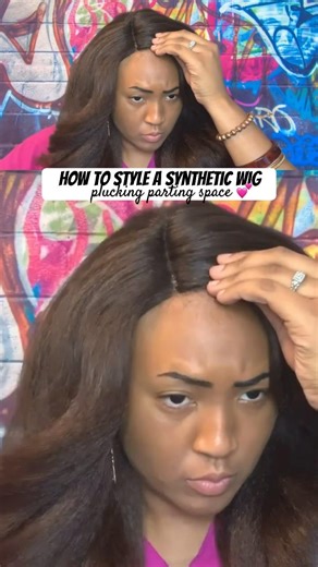 YES! How To Pluck A Lace Front Wig for Beginners | How To Pluck A Synthetic Wig + Pluck A Wig Part