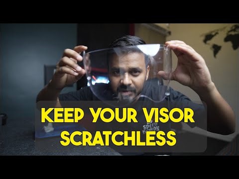 Keep your helmet visor scratch less