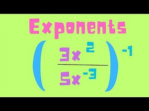 Simplify Exponents with Negative Exponents and Variables
