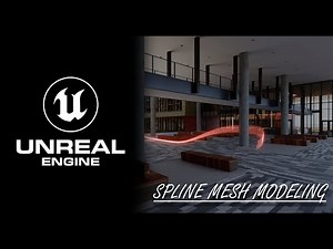 How to create SPLINE MESH modeling in UNREAL ENGINE 5.