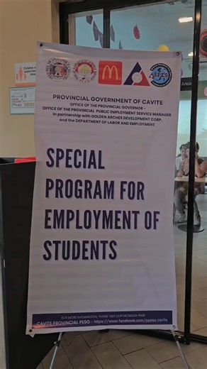 2.5K views · 14 reactions | OPG-OPPESM: Special Program for Employment of Students (SPES)  McDonald's pala pala September 8, 2025 | Cavite Provincial Information Office | Facebook